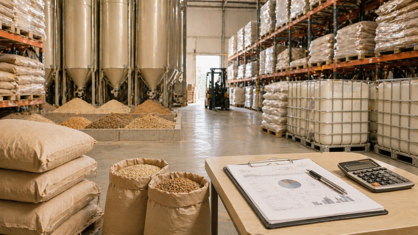 Inventory planning for feed ingredients