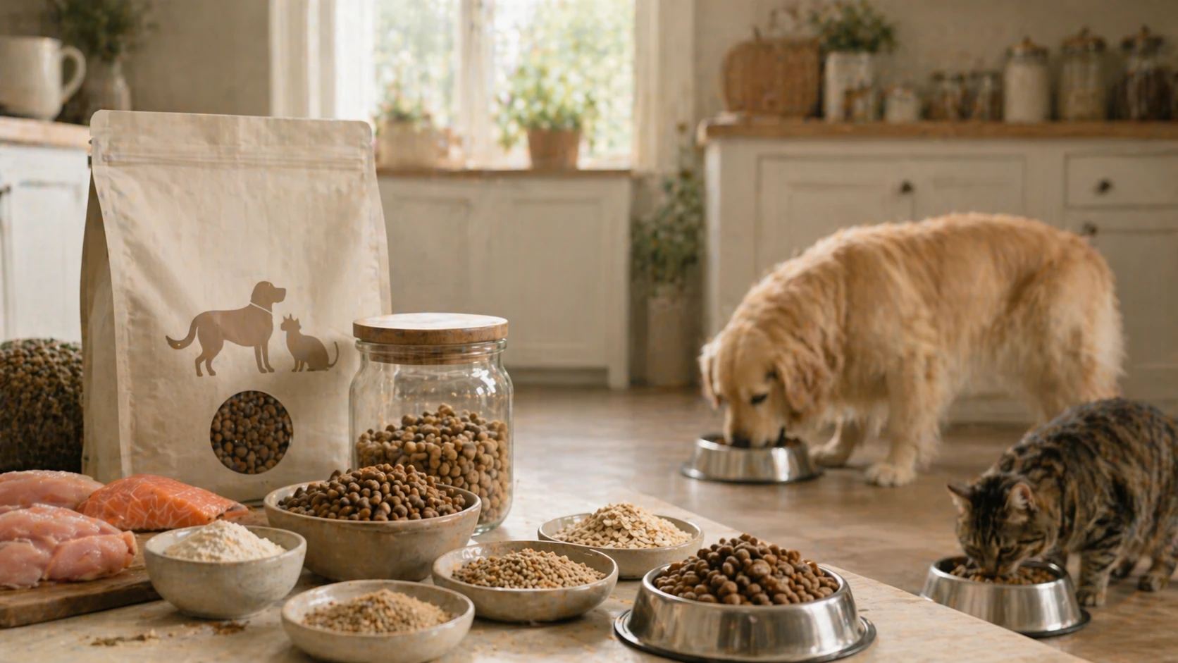 Pet food production and quality workspace