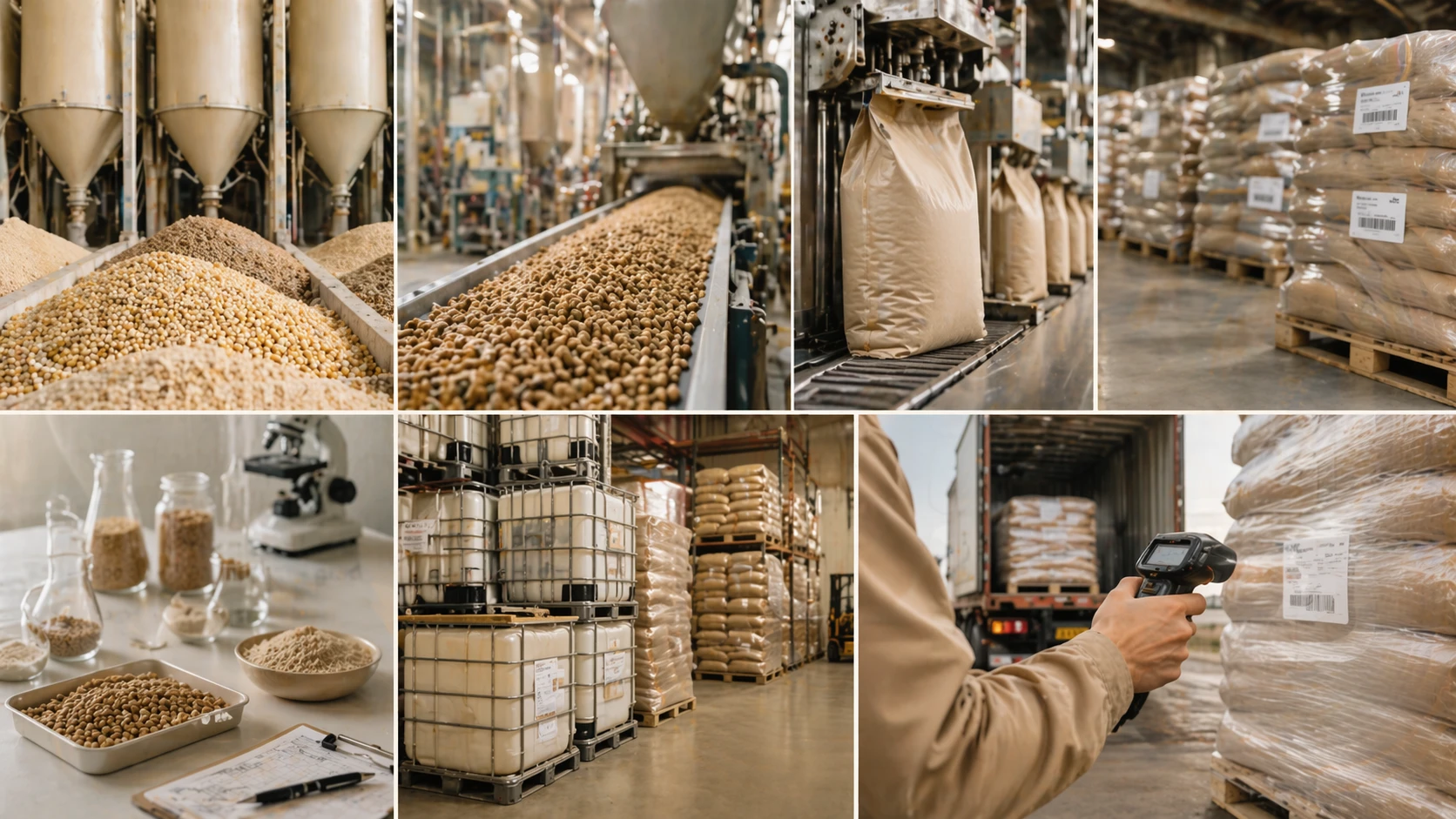Traceability records across feed operations